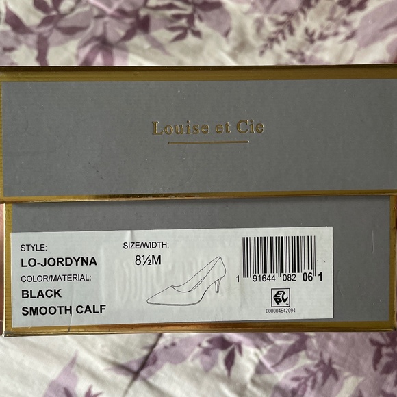 Louise et Cie black heels size 81/2 or 39 - Picture 3 of 4